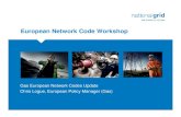 European Network Code Workshop - Amazon Web Services...European Network Code Workshop Gas European Network Codes Update Chris Logue, European Policy Manager (Gas) ... All stakeholder