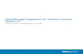 OpenManage Integration for VMware vCenter Version 4topics-cdn.dell.com/pdf/openmanage-integration... · The OpenManage Integration for VMware vCenter has two types of licenses: •