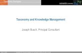 Taxonomy and Knowledge Management · The business of organized information Semantic ... edit or delete metadata fields or controlled ... terms. o Define the editorial guidelines on