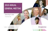 2018 ANNUAL GENERAL MEETING - Computershare · 2018 ANNUAL GENERAL MEETING Chairman’s address Simon Jones 14 November 2018 . ... › All other guidance assumptions are as per page