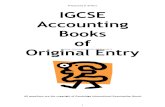 Prepared by D. El-Hoss IGCSE Accounting Books of Original ... · Accounting Books of Original Entry ... Abdul started a business by transferring his own vehicle to the business at