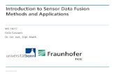 Introduction to Sensor Data Fusion Methods and Applications · Sensor Data Fusion – Methods and Applications, 6th Lecture Program Assignment Presentation of Assignments: January