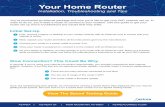 Your Home Router - Astrea€¦ · Troubleshooting Your Router Always start with a powercycle. In other words, try turning it off and turning it back on again. To properly powercycle,