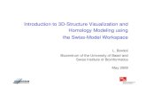 Introduction to 3D-Structure Visualization and …...Introduction to 3D-Structure Visualization and Homology Modeling using the Swiss-Model Workspace L. Bordoli Biozentrum of the University