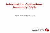 Information Operations Immunity Style€¦ · Blog Search Blog searching is currently the best parasitic host protocol for PINK – Almost instantaneous responses – Easy to find