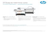 HP DesignJet T500 Printer seriesh20195.Dat a s h e e t HP DesignJet T500 Printer series The world's smallest plotters —easy printing for growing needs THE PERFECT FIT—For your