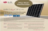 The Star Performer · The NeON® R is LG’s most efficient solar module range. Featuring an innovative new design which allows an incredible 38% more electricity per m 2 than a standard
