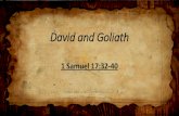 David and Goliath - Clover Sitesstorage.cloversites.com/cedargrovebaptistchurch/documents/16101… · The story of David and Goliath. B. When you face a problem. The Eye of faith