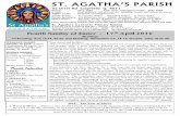 ST. AGATHA’S PARISHclayfieldparish.org.au/wp-content/.../04-Sunday-of-Easter-17.04.2016.… · Over the next couple of weeks, we will take a closer look at Pope Francis’ latest