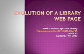 North Carolina Legislative Library Presentation to the ... · North Carolina Legislative Library Presentation to the 2013 NCSL LRL PDS Boise, ID September 18, 2013 Cathy Martin, Legislative