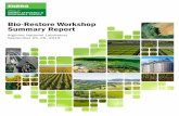 Bio-Restore Workshop Summary · Bio-Restore Workshop Summary Report . Forest thinning could provide another source of biomass, especially in the West, Southeast, Northeast, and .