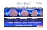 CORPORATE WEDDING SOCIALevents.ie/wp-content/uploads/2015/11/pd_brochure.pdf · About Pipe & Drape Europe Pipe and Drape is the world class, free standing draping system first introduced