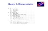 Chapter 5. Magnetostaticsoptics.hanyang.ac.kr/~shsong/Review-Chapter 5.pdf · The Biot-Savart Law Example 5.5 Find the magnetic field a distance s from a long straight wire carrying