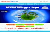 4 International Conference on Green Energy & Expo · 2017-08-16 · Green Energy & Expo November 06-08, 2017 Las Vegas, Nevada, USA 4th International Conference on Interactive Sessions