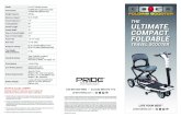 Ground Clearance 3 Turning Radius ULTIMATE€¦ · GOGOFOLD_061819 Model Go-Go® Folding Scooter Part Number S19WH1001 (sealed lead acid) S19WH1002 (lithium-ion) Weight Capacity 250