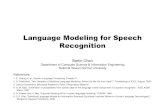 Language Modeling for Speech Recognition - Recognition...آ  Language Modeling for Speech Recognition