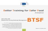 Better Training for Safer Food - European Commission€¦ · Better Training for Safer Food Initiative Warsaw, 3-5 October 2016 Silvia BELLINI ... agricultural land as fertilizer)
