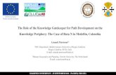 The Role of the Knowledge Gatekeeper for Path Development ... · Knowledge Periphery: The Case of Ruta N in Medellin, Colombia Arnault 12 Morisson 1PAU Department, ... 2018; Tödtling