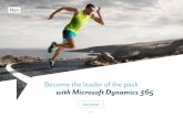 Become the leader of the pack with Microsoft Dynamics 365foundation for this is Microsoft Dynamics 365: A complete platform of CRM, ERP, Office 365 and BI software. HSO takes care