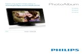 PhotoAlbum - Philips · Set demo on/off 30 Slideshow setting 31 Select slideshow interval 31 Select slideshow sequence 31 Select view mode for slideshow 32 Select ﬁle type for slideshow