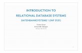 INTRODUCTION TO RELATIONAL DATABASE SYSTEMS€¦ · RA is expressive : all SQL (DML) queries as we have studied them in this course have an equivalent RA form (if we omit ORDER BY
