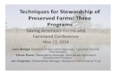 Chapman Stewardship Hershey Presn - Continuing education · 2014-05-30 · Stewardship Challenges‐ • Frequency of Monitoring – Land Trust Alliance Standards & Practices now