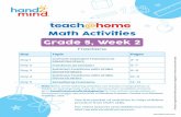 Grade 5, Week 2...Grade 5, Week 2 Fractions Day Topic Pages Day 1 Convert Improper Fractions to Mixed Numbers 2–4 Day 2 Fractions as Division 5–7 Day 3 Subtract Fractions with