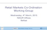 Retail Markets Co-Ordination Working Group...ESBN to develop a high level impact assessment for Smart Metering on the co-ordinated market TIBCO NIE and ESBN have approvals in place