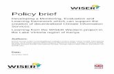 Policy brief - Met Office€¦ · Policy brief Developing a Monitoring, Evaluation and Learning framework which can support the creation of decentralised Climate Information Services: