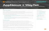 CASE STUDY - WAYFAIR AppNexus + WayfairWayfair achieves high performance with hyper-personalization at scale using the AppNexus Programmable Bidder CASE STUDY - WAYFAIR THE CHALLENGE