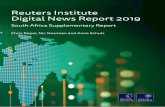 Digital News Report 2019: South Africa Supplementary Report · As audiences turn to digital media, where advertising tends to go to international ... Malaysia, Romania, Bulgaria,