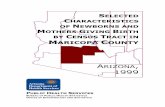 Characteristics of Newborns and Mothers by Census Tract in ... · 2700 North 3rd Street, Room 4075 Phoenix, Arizona 85004 Phone: 602/542-1216; FAX: 602/542-2940 ... Selected Characteristics