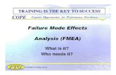 Failure Mode Effects Analysis (FMEA) - elsmar.com and Reliability Analysis/Introduction to FMEA by COPE...Franklin Training Group COPE Capture Opportunities for Performance Excellence