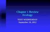 Chapter 1 Review Ecology - Woodland Hills School District 1... · Chapter 1 Review Ecology Author: trayma Created Date: 9/18/2012 11:47:39 AM ...