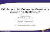 ISP support for enterprise customers during IPv6 deployment · Services & Outsourcing Suitable services for your needs •Verio VPS (IPv4/IPv6 Dual Stack Housing/Hosting Service)