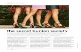 the secret bunion society - Leslie Goldman · 2018-04-03 · Existing bunions won’t necessarily get larger during pregnancy, but because your feet can swell due to increased blood