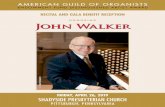 HONORING John Walker...Finally, we extend our deepest gratitu de to John Walker , the women s choir, Mark Anderson , and Joseph Kneer for the performance we are about to experience.