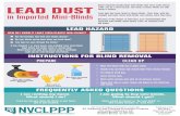 in Imported Mini-Blinds - Nevada Childhood Lead Poisoning …nvclppp.org/wp-content/uploads/2018/12/Lead-in-Mini... · 2018-12-18 · in Imported Mini-Blinds Some imported plastic/vinyl
