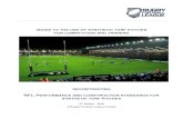 GUIDE TO THE USE OF SYNTHETIC TURF PITCHES FOR COMPETITION AND TRAINING · 2019-02-05 · GUIDE TO THE USE OF SYNTHETIC TURF PITCHES FOR COMPETITION AND TRAINING 2018 edition Page