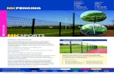 MESH P TOP MESH PANEL FENCING SYSTEMS · MESH P TOP ANEL FENCING SYSTEMS SPORTS COMBI POST SYSTEM: SHS posts at 2.523m centres, mesh fixed to posts with NK Clip Type 868 using NK