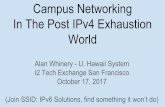 (Join SSID: IPv6 Solutions, find something it won’t do ...€¦ · 2017-10-17  · The more IPv6 grows, the less NAT you have to do. Promoting Native IPv6 reduces use of NAT v4