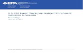 U.S. EPA Expert Workshop: Nutrient Enrichment Indicators ... · U.S. EPA Expert Workshop: Nutrient Enrichment Indicators in Streams Proceedings . April 16–18, 2013. Office of Water