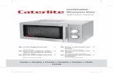 Combination Microwave Oven manual... · 2019-07-02 · sealed containers. • DO NOT heat water and oil together. • DO NOT operate the oven without the glass tray, roller support