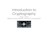 Introduction to Cryptography - Georgetown Universitypeople.cs.georgetown.edu/~adam/fa17530/cs530-slides1.pdfCryptography Communication and computation (for data-at-rest) in the presence