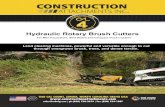 Hydraulic Rotary Brush Cutters - Amazon Web Services... · Hydraulic Rotary Brush Cutters. For Mini Excavators, Skid Steers and Compact Track Loaders. Land clearing machines, powerful