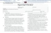 PANDEMIC FLU PLANNING AND RESPONSE Special Order · PANDEMIC FLU PLANNING AND RESPONSE Special Order Effective Date July 2007 Number Subject ... influenza outbreak is highly likely,