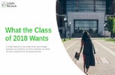 What the Class of 2018 Wants - Nashville Staffing Agency€¦ · What the Class of 2018 Wants A LaSalle Network survey reveals what recent college graduates are looking for, and how
