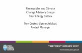 Renewables and Climate Change Advisory Group- … combined.pdf• Partnership with Portsmouth City Council Solar PV Framework • Achievements: • 72 schools, 5,002kW, sizes ranging