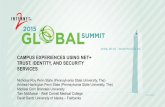 CAMPUS EXPERIENCES USING NET+ TRUST, IDENTITY, AND SECURITY SERVICES · 2015-05-05 · CAMPUS EXPERIENCES USING NET+ TRUST, IDENTITY, AND SECURITY SERVICES Nicholas Roy Penn State