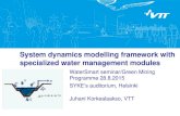 System dynamics modelling framework with …projects.gtk.fi/export/sites/projects/watersmart/...System dynamics modelling framework with specialized water management modules WaterSmart